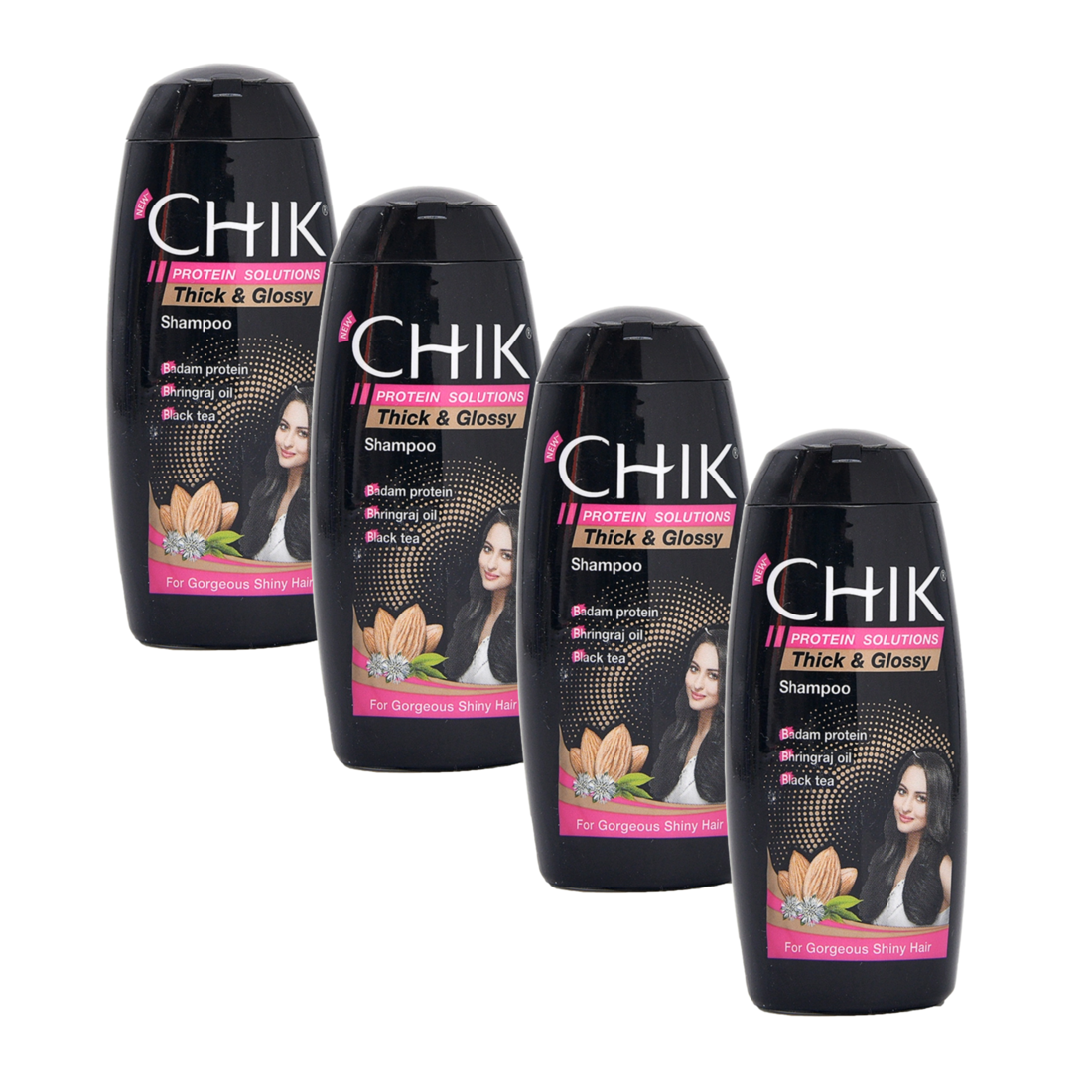 Chik Thick & Glossy Black Shampoo - 35ml (Pack Of 4) KartWalk