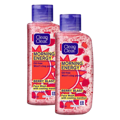 Clean & Clear Morning Energy Berry Face Wash, 50Ml (Pack Of 2) KartWalk