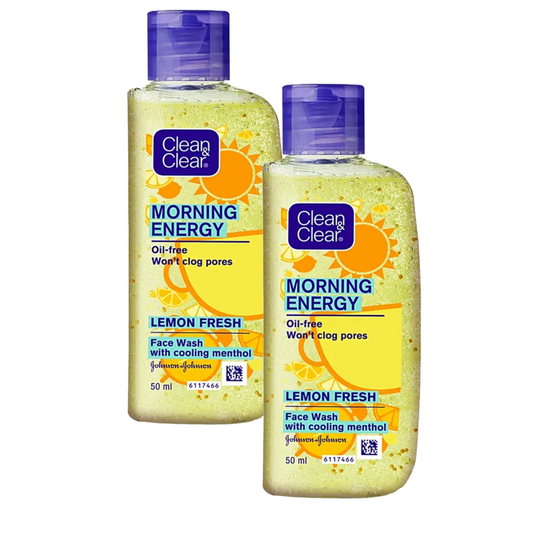 Clean & Clear Morning Energy Lemon Face Wash, 50ml - Pack Of 2 KartWalk