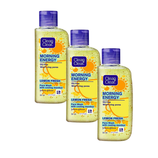 Clean & Clear Morning Energy Lemon Face Wash, 50ml - Pack Of 3 KartWalk
