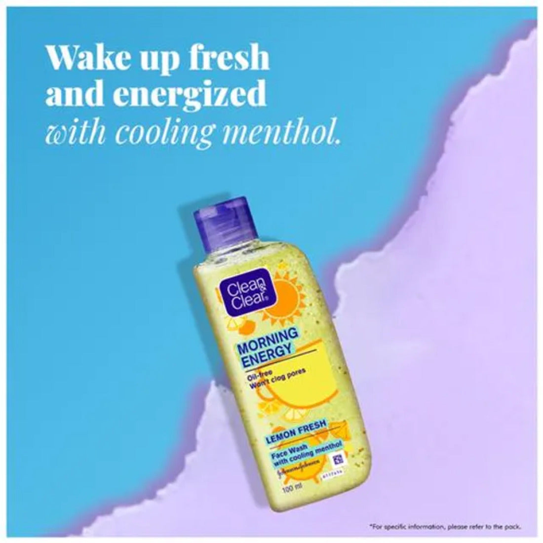 Clean & Clear Morning Energy Lemon Fresh Face Wash 100 ml KartWalk