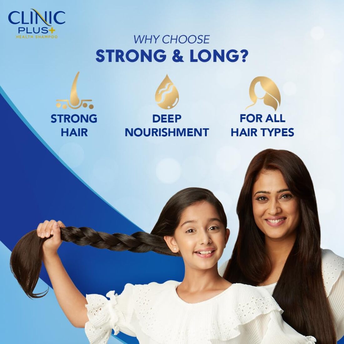 Clinic Plus Strong & Long Healthy and Long Hair Shampoo - Pack Of 2 (650ml) KartWalk