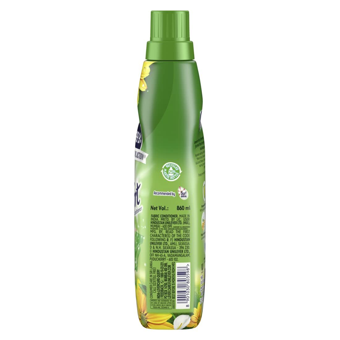 Comfort After Wash Anti Bacterial Action Fabric Conditioner - 860ml KartWalk