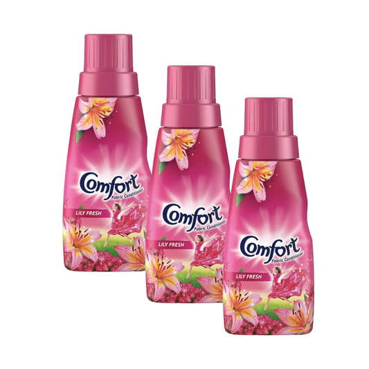 Comfort Fabric Conditioner Lily Fresh - Pack Of 3 (220ml) KartWalk