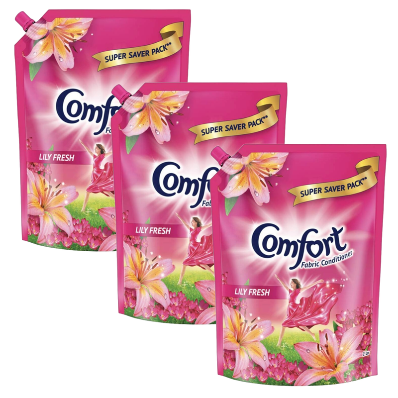 Comfort Fabric Conditioner Lily Fresh - Pack Of 3 (2L) KartWalk