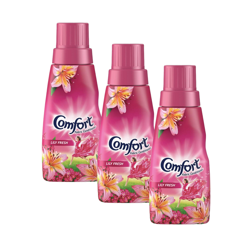 Comfort Lily Fresh Fabric Conditioner - 220ml (Pack Of 3) KartWalk