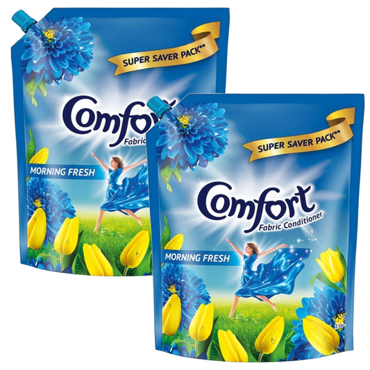 Comfort Morning Fresh Fabric Conditioner - 2L (Pack Of 2) KartWalk