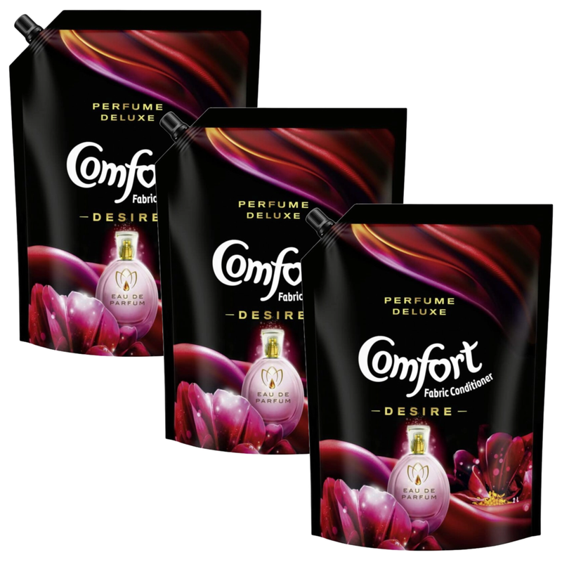 Comfort Perfume Desire Deluxe Fabric Conditioner - Pack Of 3 (2L) KartWalk