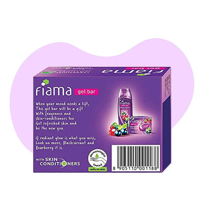 Fiama Blackcurrant & Bearberry Gel Bar (125gm)(Pack of 1)