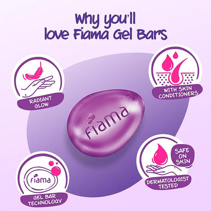 Fiama Blackcurrant & Bearberry Gel Bar (125gm)(Pack of 1)