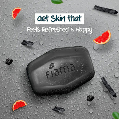 Fiama Men Deep Clean Charcoal & Grapefruit Gel Bar 125g Pack of 3