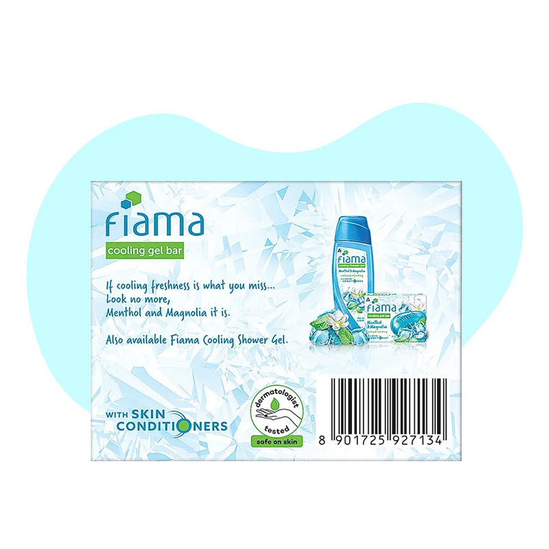 Cooling & Refreshing Fiama Menthol & Magnolia Gel Bar 125g