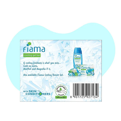 Cooling & Refreshing Fiama Menthol & Magnolia Gel Bar 125g