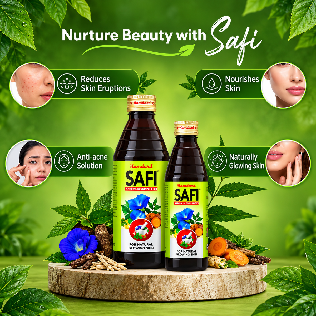 Hamdard Safi Natural Blood Purifier For Natural Glowing Skin 100ml