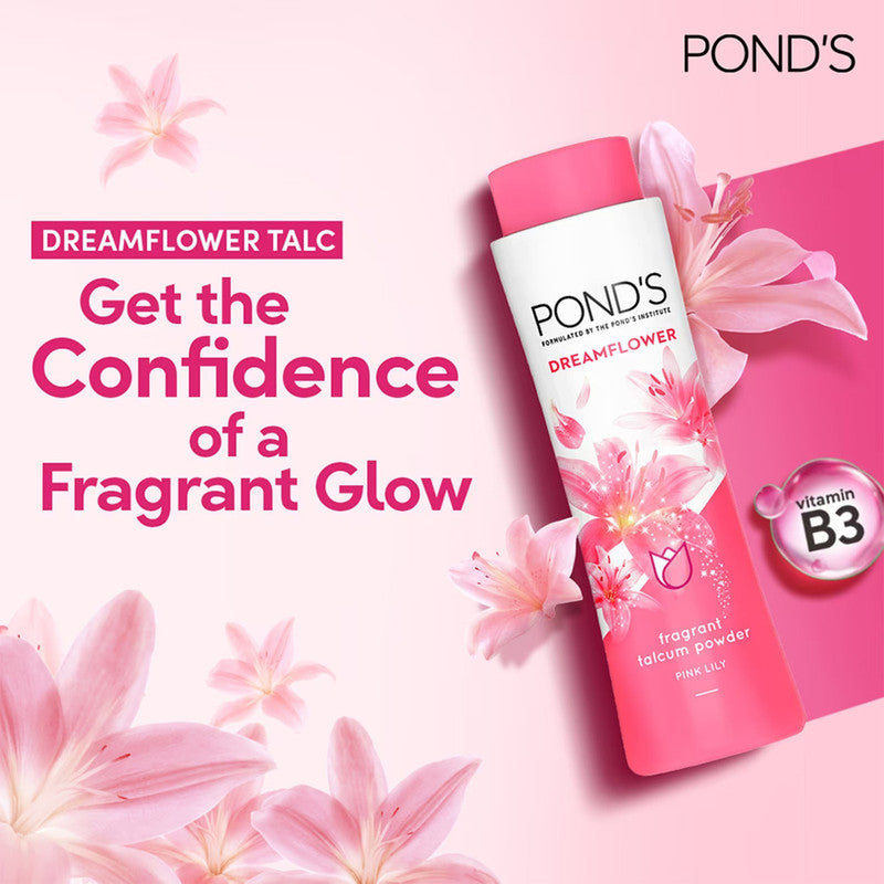 Ponds Dreamflower Frangrant Pink Lily Talcum Powder 200g