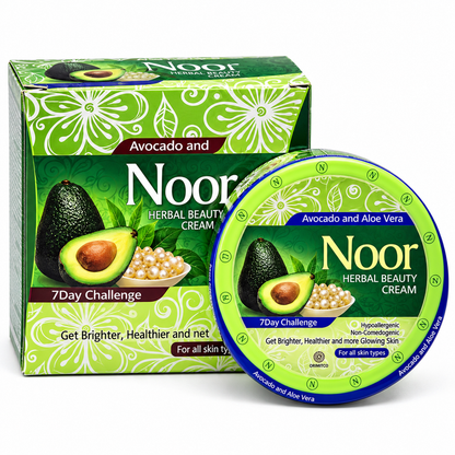 Noor Herbal Beauty Avocado and Aloe Vera Soft Skin Hydration Cream 30g
