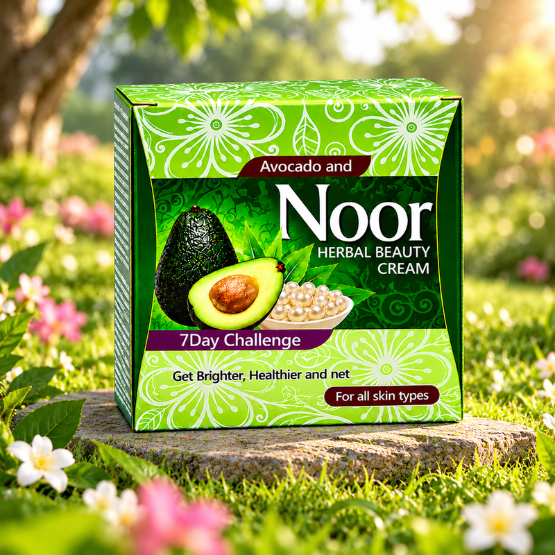 Avocado & Aloe Vera  Noor Herbal Beauty Cream 30g
