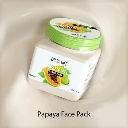 Dr.Rashel Papaya Glowing & Softness Face Pack 380ml Pack of 4