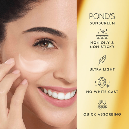Ponds Serum Boost Sunscreen SPF 35 PA+++ Light Weight Cream 15g Pack of 2