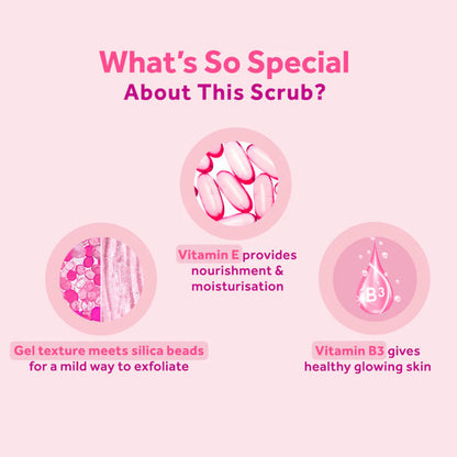 Ponds Bright Beauty Instant Glowing Skin Face Scrub 50g Pack of 4