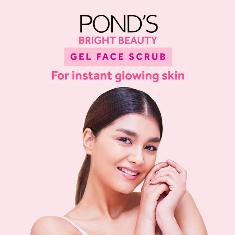 Ponds Bright Beauty Instant Glowing Skin Face Scrub 50g Pack of 4
