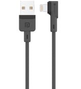 Portronics Konnect L 1.2M Fast Charging 3A 8 Pin USB Cable with Charge & Sync Function for iPhone, iPad (Grey)