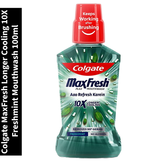 Freshmint Mouthwash Colgate MaxFresh Longer Cooling 10X 100ml