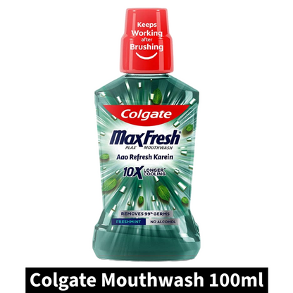 MaxFresh Longer Cooling 10X Colgate Freshmint Mouthwash 100ml