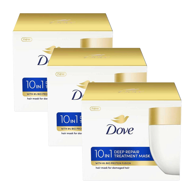 Dove 10 in 1 Deep Repair Treatment Hair Mask 300ml Pack of 3