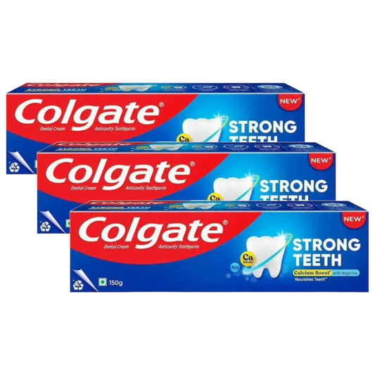 Colgate Strong Teeth Anticavity Toothpaste 150g Pack of 3