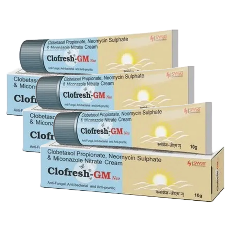 Clofresh GM Neo Anti-Fungal Cream 10g Pack of 3