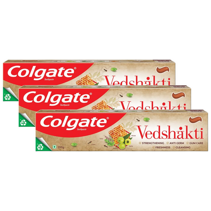 Colgate Vedshakti Strengthrning Toothpaste 200g Pack of 3