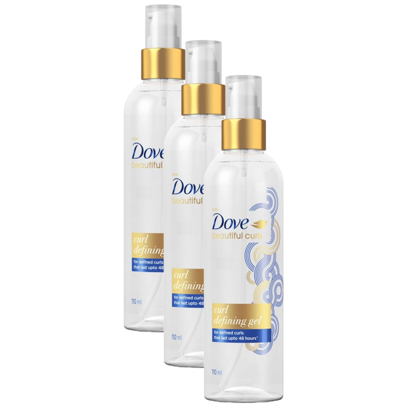 Dove Beautiful Curl Defining Hair Gel 110ml Pack of 3