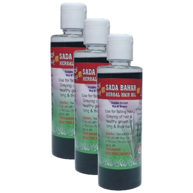 Sada Bahar Herbal Long & Thick Hair Oil 200ml Pack of 3