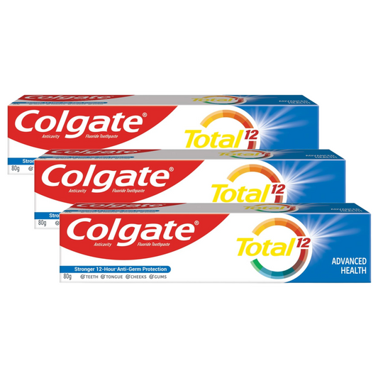 Colgate Total 12 Advanced Health Anticavity Toothpaste 80g Pack of 3