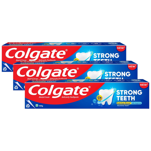 Colgate Strong Teeth Anticavity Toothpaste 100g Pack of 3