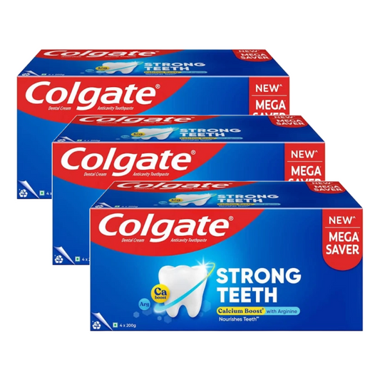 Colgate Strong Teeth Anticavity Toothpaste (4x200g) Pack of 3