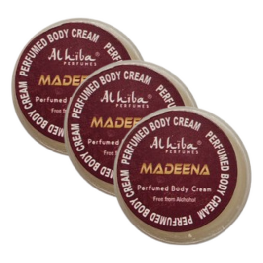 Al Hiba Madeena Perfume Body Cream 10g Pack of 3