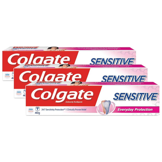 Colgate Sensitive Everyday Protection Anticavity Toothpaste 40g Pack of 3