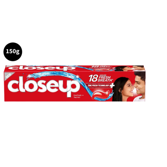 Closeup Everfresh Red Hot Toothpaste 18 Hours Fresh Breath 150gm