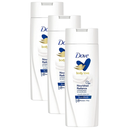 Dove Nourshed Radiance NutriDUO Body Lotion 90ml Pack of 3