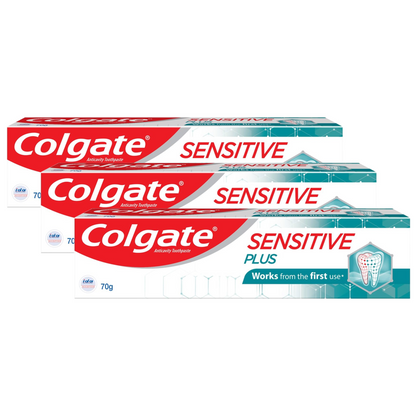 Colgate Sensitive Plus Anticavity Toothpaste 70g Pack of 3