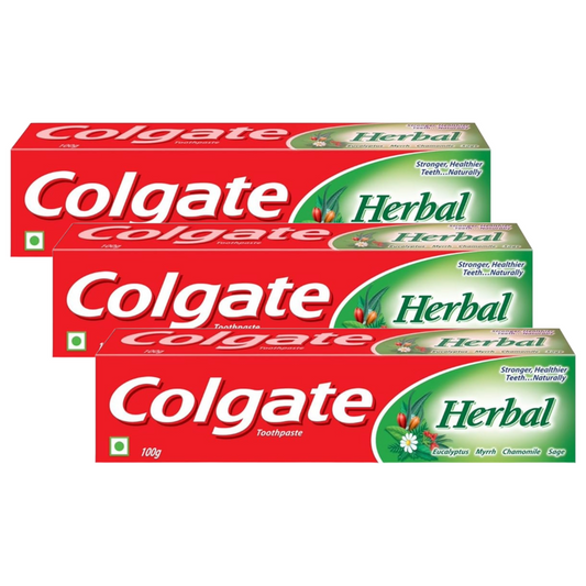 Colgate Herbal Anticavity Stronger Healthier Toothpaste 100g Pack of 3