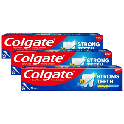 Colgate Strong Teeth Anticavity Toothpaste 200g Pack of 3