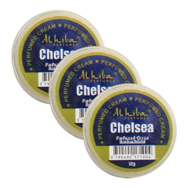 Al Hiba Chelsea Perfume Body Cream 10g Pack of 3