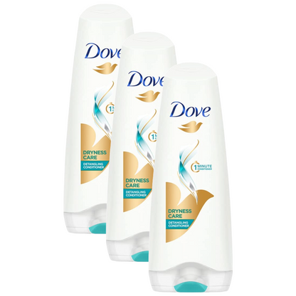 Dove Dryness Care Detangling Conditioner 175ml Pack of 3