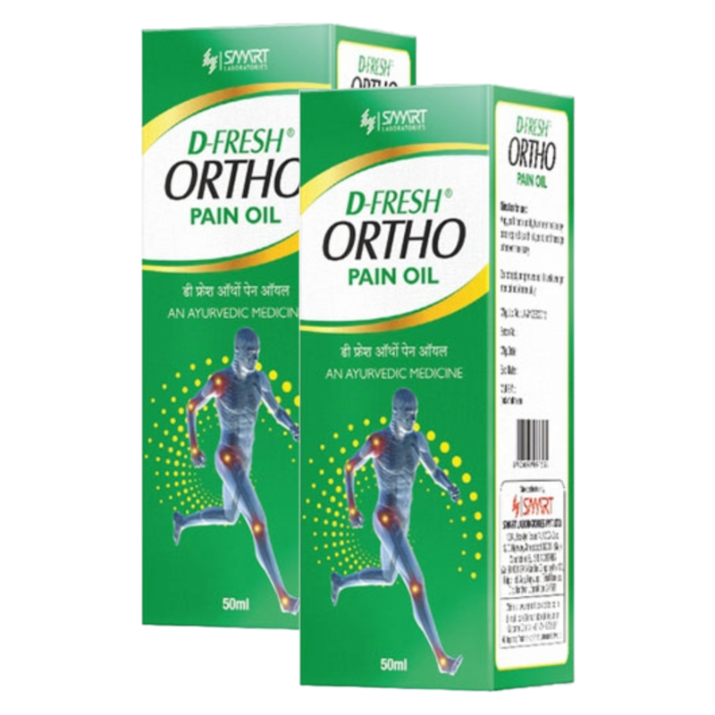 D-Fresh Ortho Ayurvedic Pain Oil 50ml Pack of 2