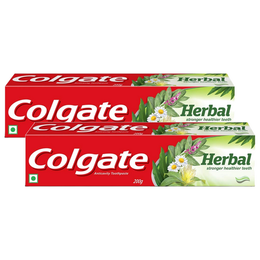 Colgate Herbal Anticavity Stronger Healthier Toothpaste 200g Pack of 2