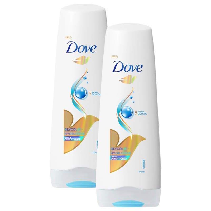 Dove Glycolic + Hydration 5% Hydra Glycol Conditioner 175ml Pack of 2