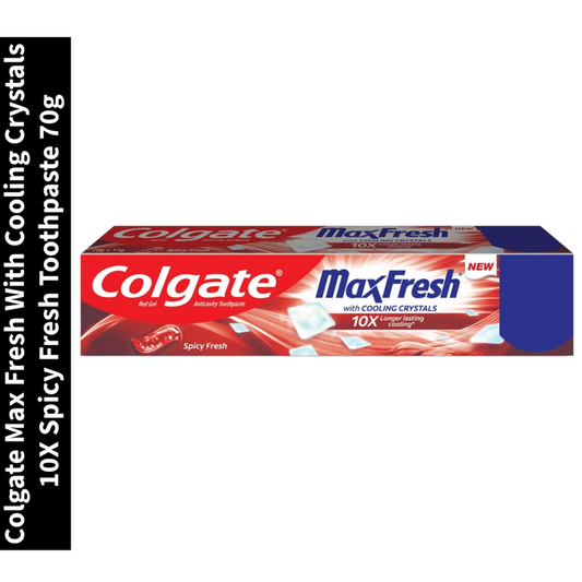 Spicy Fresh Colgate MaxFresh With Cooling Crystals 10X Toothpaste 70g